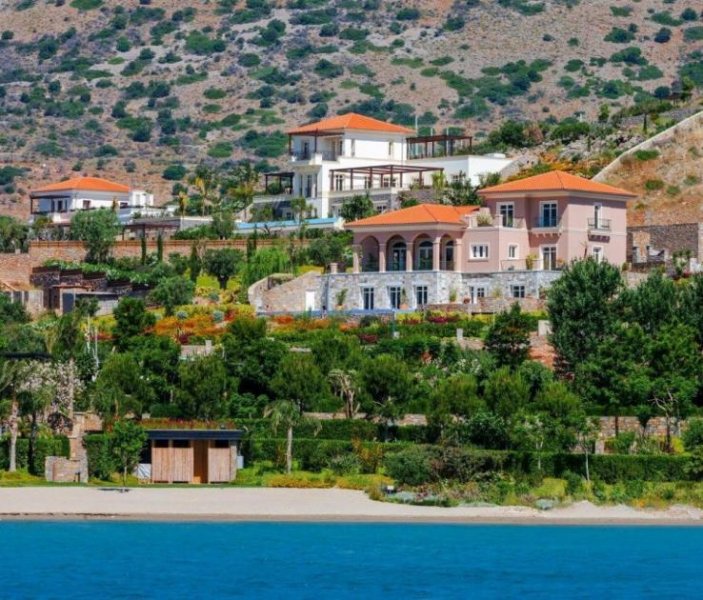 Schisma Eloundas Kreta, Schisma Eloundas: Luxusvilla am Meer mit Pool, Privatstrand und 5-Sterne-Hotelservice zu verkaufen Haus kaufen